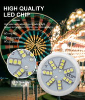 Lumières LED Cabochon à un seul faisceau multicolores pour parcs d'attractions, éclairage paysager, corps en plastique IP65, avec Assurance Commerciale