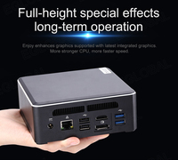 Eglobal – Mini PC Portable AMD Quad core DDR4, 32 go avec 512 go, MME, 5 Ports USB, Mini ordinateur de jeu Linux