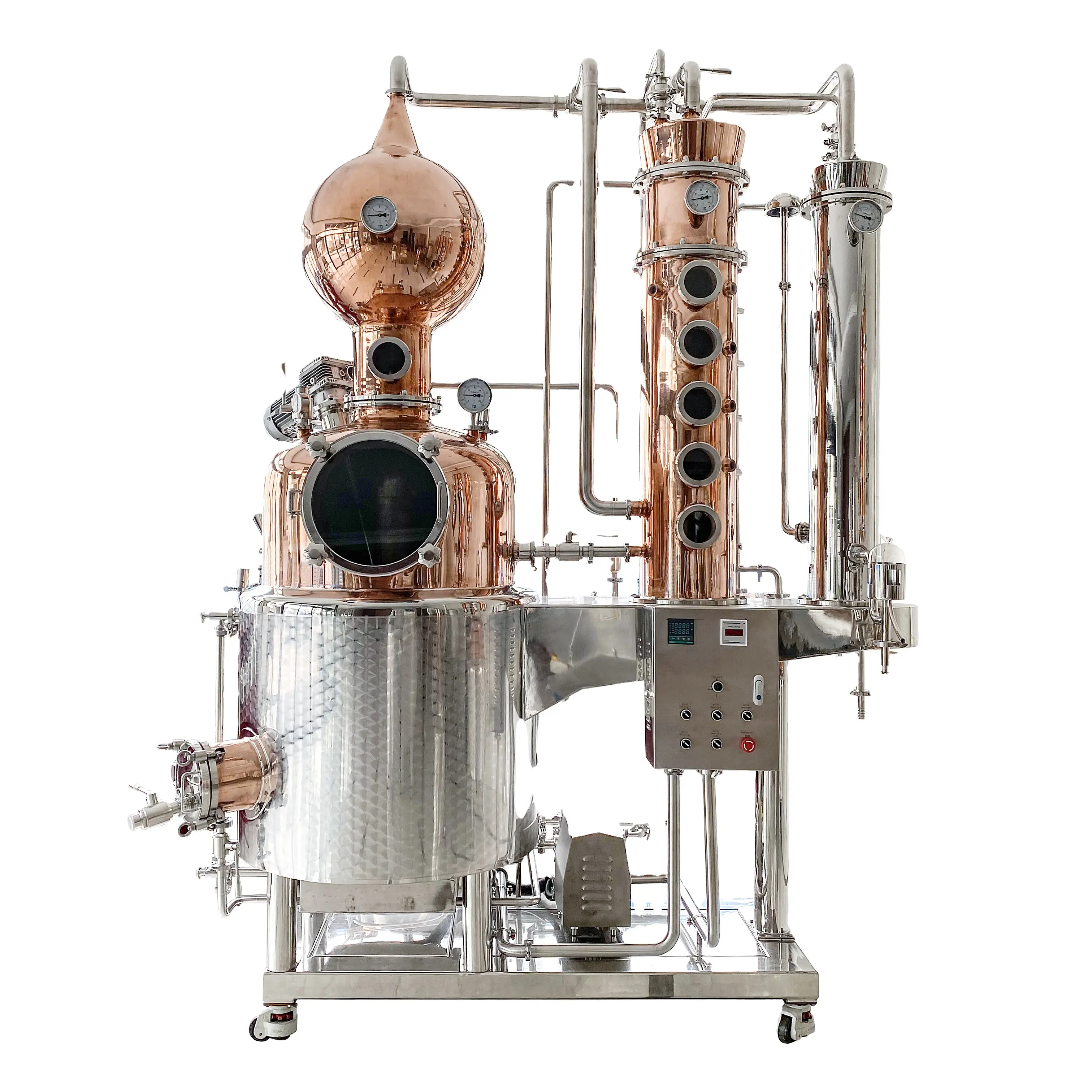 300L 500L brandy whisky destilería máquina vodka destilador reflujo gin still