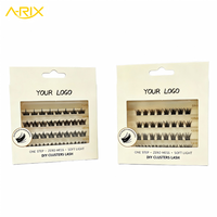 Extensions de cils A-RIX Premium en forme de W, bouquets de cils trèfle DIY, auto-appliquables, volume 3D, cils individuels, marque privée