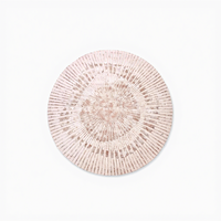 Tapis en laine tufté à la main de style français de haute qualité, tapis 3D pour salon, tapis rose personnalisé fait main de luxe