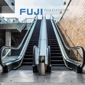 Escalera mecánica estándar FUJI de 30 grados para ascensor de aeropuerto de centro comercial