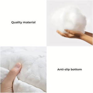 Luxe katoenen hondenbankhoes crèmekleurig groot geruit vierkant design zacht en ademend beschermend hondenmatras hoes - Product Image 6