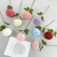 Fleur artificielle en forme de boule d'hibiscus multicolore en gros pour décoration intérieure QYYN-97