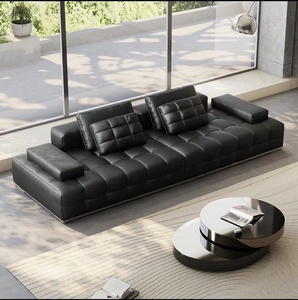 Venta Directa de Fábrica, Sofá Modular de Cuero Genuino de Alta Gama Italiano Txp2 Louis Denny Lawrence, Diseño Moderno - Product Image 5