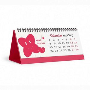 Calendario de Escritorio Personalizado con Logotipo, Calendario Mensual con Base - Product Image 3