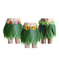Vente en gros Feuille Hula Jupe Feuille Jupe Hawaïenne Hula Herbe Jupe avec pour Femmes Filles Hommes Luau Robe de Soirée et Beach Party