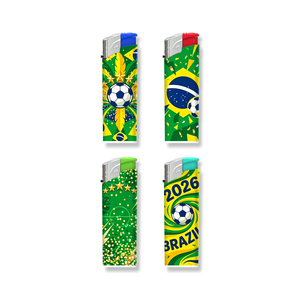 Encendedor Clásico, Seguro, Duradero, Desechable y Recargable al Estilo Samba <span class=keywords><strong>Joga</strong></span> Bonito del Equipo de Fútbol Brasileño, con Diseño Personalizado, Venta al Por Mayor - Product Image 1