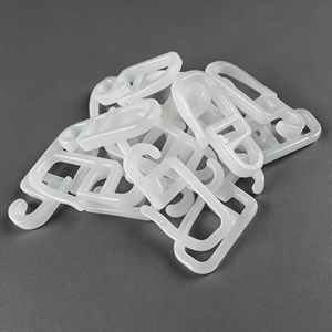 Anneaux de rideaux modernes en plastique <span class=keywords><strong>blanc</strong></span> avec crochets, clips de suspension silencieux et durables pour draperies de fenêtre, accessoires universels pour la maison - Product Image 5
