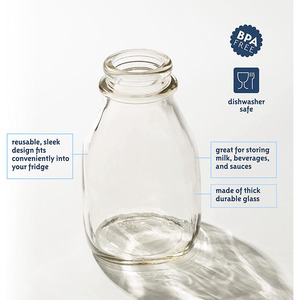 500ml 1000ml Rỗng vuông chai thủy tinh cho sữa nước trái cây đồ uống với nhựa giả mạo nắp bằng chứng - Product Image 2