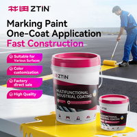 Peinture de marquage routier personnalisable (taille et capacité) à séchage rapide, résistante à l'usure et aux intempéries, pour application au pistolet, au pinceau ou au rouleau