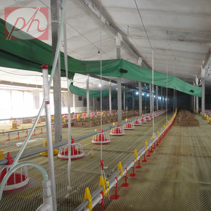 Trémie de silo automatique pour élevage au sol de poulets de chair PH nouvelle condition ligne d'alimentation principale système d'aide à la cuvette d'alimentation - Product Image 1