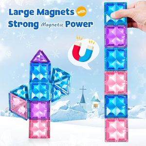 Meilleures ventes : 63 pièces de blocs de construction magnétiques 3D en forme de château de conte de fées, en plastique, pour enfants, OEM ASTM CPC EN71 CE Sets - Product Image 2