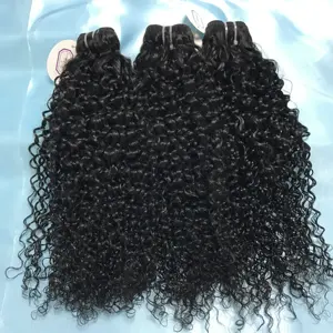 100% menschliches Haar 32 34 36 38 40 Zoll langes glattes Haar Indian Raw Burmese lockiges Cuticle Hair Weave Bundles