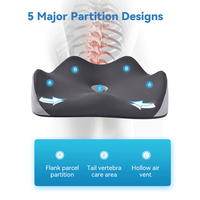 Coussin de siège ergonomique en mousse à mémoire de forme pour voiture, personnalisé OEM, pour soulager la douleur du coccyx et la pression