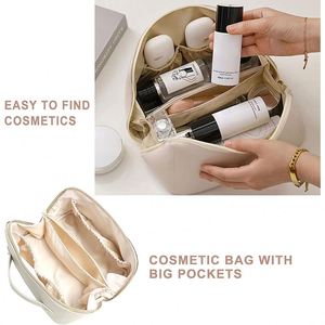 Organisateur de cosmétiques personnalisé Siy931, trousse de toilette en cuir PU pour femmes, sac de maquillage imperméable avec logo - Product Image 4