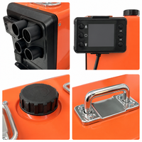 Chauffage de stationnement diesel tout-en-un 5KW 12V 24V 220V avec réservoir de carburant intégré, tension 3-en-1 pour camion, camping-car, maison