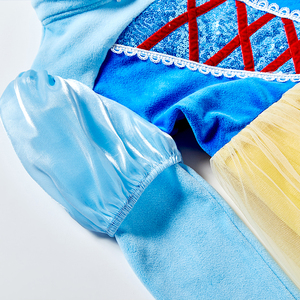 Gonna in Tulle Svasata <span class=keywords><strong>Disney</strong></span> Texture Ariosa Abito Biancaneve per Bambine Costume da Principessa per TV e Film per Celebrazioni Natalizie - Product Image 5