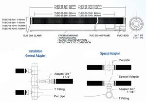 Difusores de membrana EPDM de productividad de 100 l/hora de larga vida útil de excelente calidad - Product Image 3