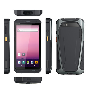 Pantalla táctil 4GB + 64GB Android inalámbrico resistente Wifi UHF RFID lector 1D 2D escáner de código de barras portátil recopilación de datos PDAs de mano - Product Image 4