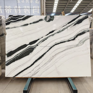 Matériau de construction de première qualité, dalle de <span class=keywords><strong>marbre</strong></span> blanc panda poli, carrelage d'escalier en <span class=keywords><strong>marbre</strong></span> noir blanc véritable <span class=keywords><strong>pour</strong></span> la décoration de la maison - Product Image 3