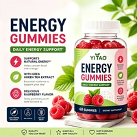 Gomitas Energéticas con Complejo de Vitamina B de Marca Privada/OEM ODM, Extracto Natural de Plantas, Suplemento Deportivo, Vegano, Sin Gluten