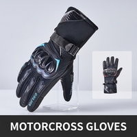 Gants de moto d'hiver personnalisés OEM ODM, compatibles écran tactile, anti-choc, avec manchette longue, imperméables, pour motocross et course