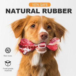 Jouet <span class=keywords><strong>à</strong></span> mâcher pour <span class=keywords><strong>chien</strong></span> en caoutchouc naturel Corepet, interactif, pour le nettoyage des dents, la dentition, forme d'os réaliste, pour chiens de petite, moyenne et grande taille - Product Image 4