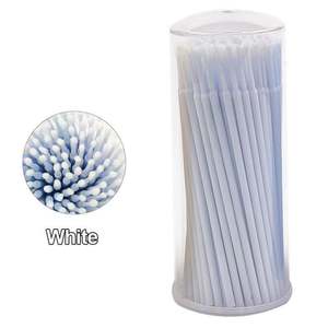 100 pièces/sac, Applicateurs micro-brosses jetables <span class=keywords><strong>pour</strong></span> extensions de cils, en cristal rose, polyvalents <span class=keywords><strong>pour</strong></span> cils et usage dentaire - Product Image 4