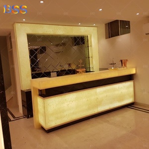 Mármol Cerveza <span class=keywords><strong>Bar</strong></span> Mostrador Diseño Lujo Translúcido Onyx Piedra <span class=keywords><strong>Terraza</strong></span> Restaurante Mostrador - Product Image 5
