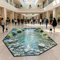 Écran LED interactif pour sol, dalle lumineuse robuste pour centres commerciaux, hôtels, aéroports, scènes, événements et publicité commerciale
