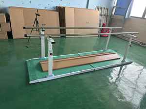 Barras Paralelas para Entrenamiento <span class=keywords><strong>de</strong></span> Equilibrio, Acero, Madera, Cuero, Altura Ajustable, Fisioterapia, Rehabilitación Médica, Caminata, <span class=keywords><strong>Hospital</strong></span> - Product Image 5