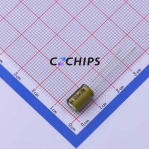 Condensador Electrolítico de Aluminio de Montaje Pasante LKMC0901V121MF, D6.3xL9mm 120uF 20% 35V 550mA-100kHz - Product Image 1