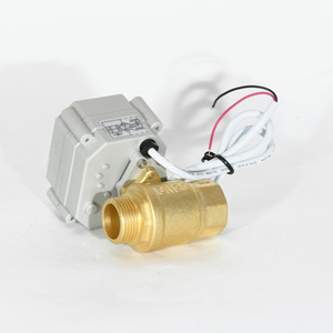 Vanne à boisseau sphérique électrique en laiton DN25 1 pouce pour milieux aqueux et oxygénés avec ports filetés internes et externes - Product Image 4
