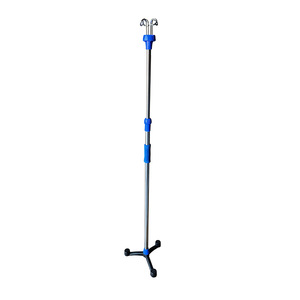 Support de perfusion en acier inoxydable sur pied avec hauteur réglable pour usage hospitalier - Product Image 1