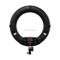 Harga pabrik 96w cincin lampu led bertenaga baterai 3200k-5500k lampu video fotografi