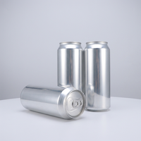 Aluminiumdosen-Hersteller 500ml Unbedruckte Einfache Runde Leere Aluminium-Getränkedose