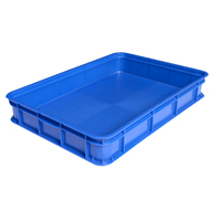 Grande caisse en plastique peu profonde empilable directe d'usine pour l'organisation et le stockage
