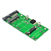Tarjeta adaptadora convertidora MSATA a SATA3.0 SSD MiniSATA para aplicaciones de escritorio-Usada