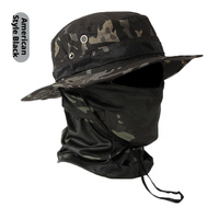 Topi Bucket Kamuflase, Kasual dan Lembut, Cocok untuk Aktivitas Luar Ruangan Seperti Berburu dan Memancing, Bertepi Lebar Pelindung dari Sinar Matahari