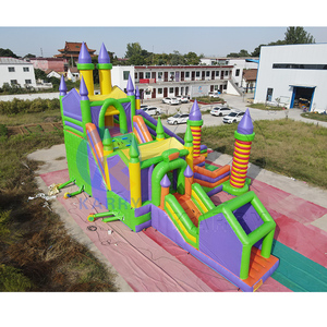 <span class=keywords><strong>Structure</strong></span> de jeu <span class=keywords><strong>gonflable</strong></span> de qualité commerciale avec deux pistes pour les festivals urbains et les événements familiaux d'entreprise - Product Image 5