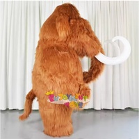 Costume de mascotte gonflable de mammouth gonflable de 2 mètres d'espèces anciennes pour adultes