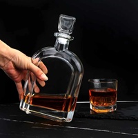 Bouteilles en verre en gros prêtes à l'emploi 500ml 700ml – Bouteilles en verre vides pour spiritueux, rhum artisanal, emballage de boissons haut de gamme