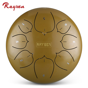 Venta al por mayor de fábrica: Tambores de lengüeta de acero Raysen para niños, Taiko y Chakra, 8 tonos, varios colores, tamaño 10'' - Product Image 3