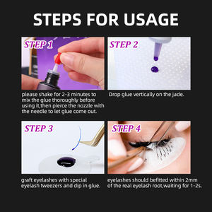 निजी लेबल 5-7 सप्ताह तक चलने वाली स्पष्ट प्रतिक्रिया एक्सटेंशन गोंद चिपकने वाला लैंप वाटरप्रूफ आईलैश गोंद गोंद चिपकने वाला - Product Image 4