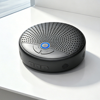Microphone de conférence de bureau à longue portée avec suppression du bruit IA et prise de son omnidirectionnelle pour réunions en ligne