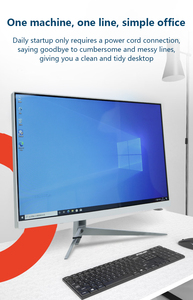 Trắng đen siêu mỏng 24inch 1920*1080 FHD AIO PC 8GB RAM + 256GB SSD DDR4 Core i5 i7 I9 chơi game tất cả trong một máy tính để bàn - Product Image 3