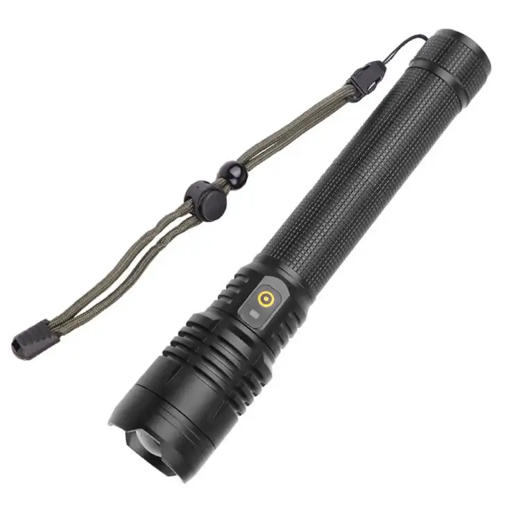 8000LM Long Range Torch Emergency Water Prove XHP 90.2 Led Flashlight Tactical P90 Flash Light For Hunting