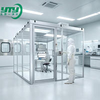 Cabine de travail modulaire mobile à installation rapide, station de salle blanche sans poussière avec système de flux d'air laminaire