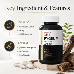 Fabricante de Suplementos de Pygeum de Marca Privada Shecome, 4000mg, Suplemento Dietético Saludable para Hombres, Cápsulas de Pygeum - Product Image 2